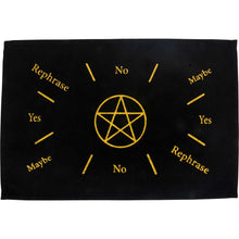 Load image into Gallery viewer, Pendulum Mat – Pentacle (Black Velvet, 11.5" x 7") | Queen City Curio & Apothecary
