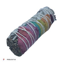 Load image into Gallery viewer, White Sage and Rose Petal Cleansing Stick