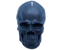 Load image into Gallery viewer, Black Skull Candle