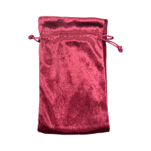 Load image into Gallery viewer, Red & Gold Velvet Tarot Bags