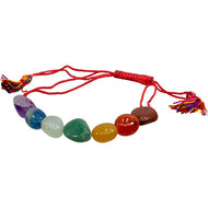 Seven Chakra Bracelet with Tassel – Adjustable Sliding Knot | Queen City Curio Toronto