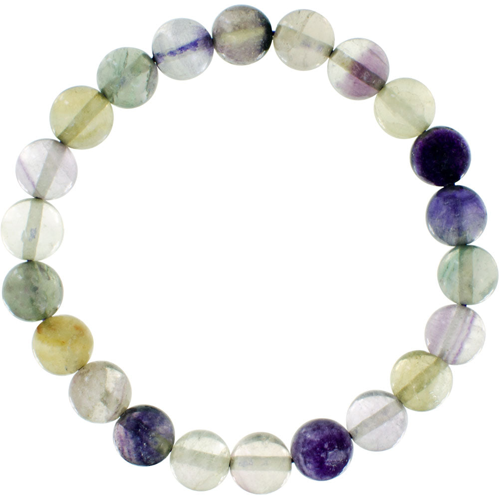 Rainbow Fluorite Bracelet 8mm – Intuition, Clarity & Balance | Queen City Curio Toronto