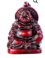 Sitting Lucky Buddha with Fan Statue 2