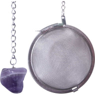 Amethyst Tea Ball Infuser – Stainless Steel Loose Leaf Steeper | Queen City Curio & Apothecary Toronto