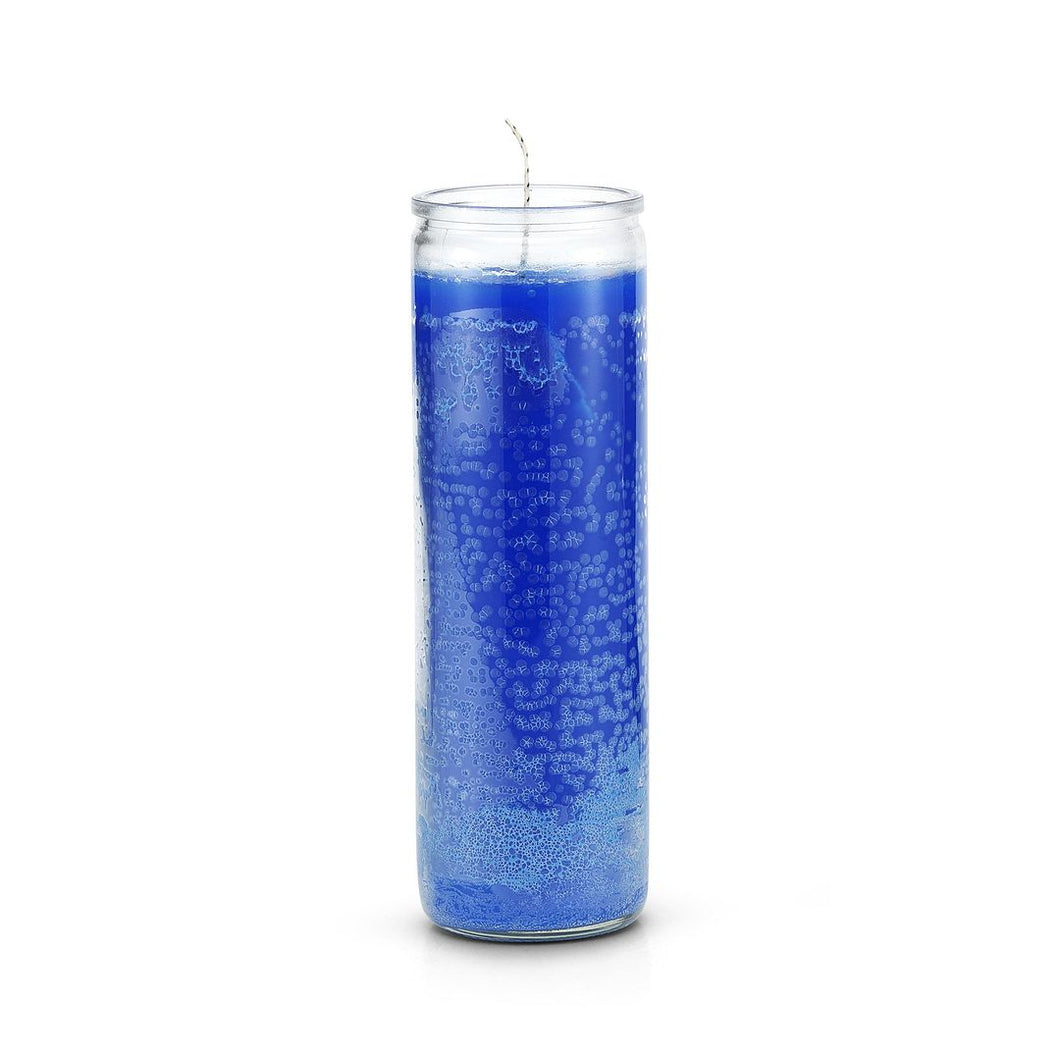 Blue 7 Day Candle