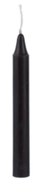 Black Mini Candle on white background
