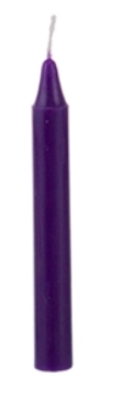 Dark Purple Mini Candle on white background