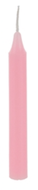 Pink Mini Candle on white background