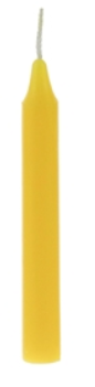 Yellow Mini Candle on white background
