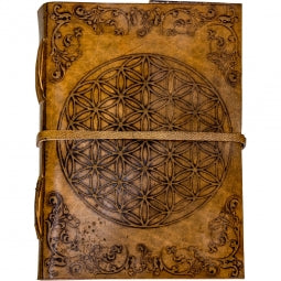 Flower of Life Leather Journal