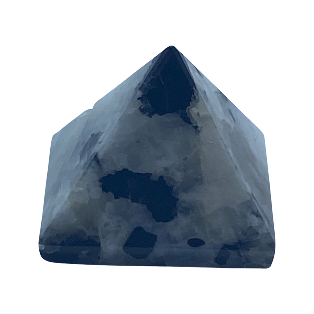 Moonstone & Black Tourmaline Pyramid