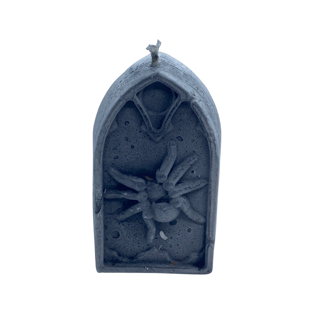 Spider Tombstone Candle