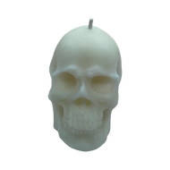 White Skull Candle