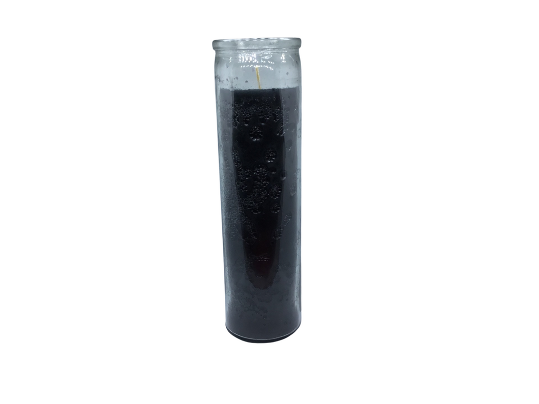 Black Seven Day Candle 2.25in x 8in