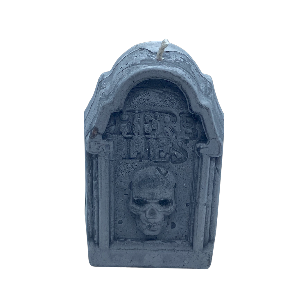 Here Lies Tombstone Candle