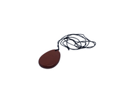 Flat Oval Red Jasper Pendant