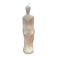 White Male Figure Candle