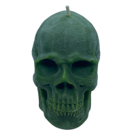 Green Skull Candle