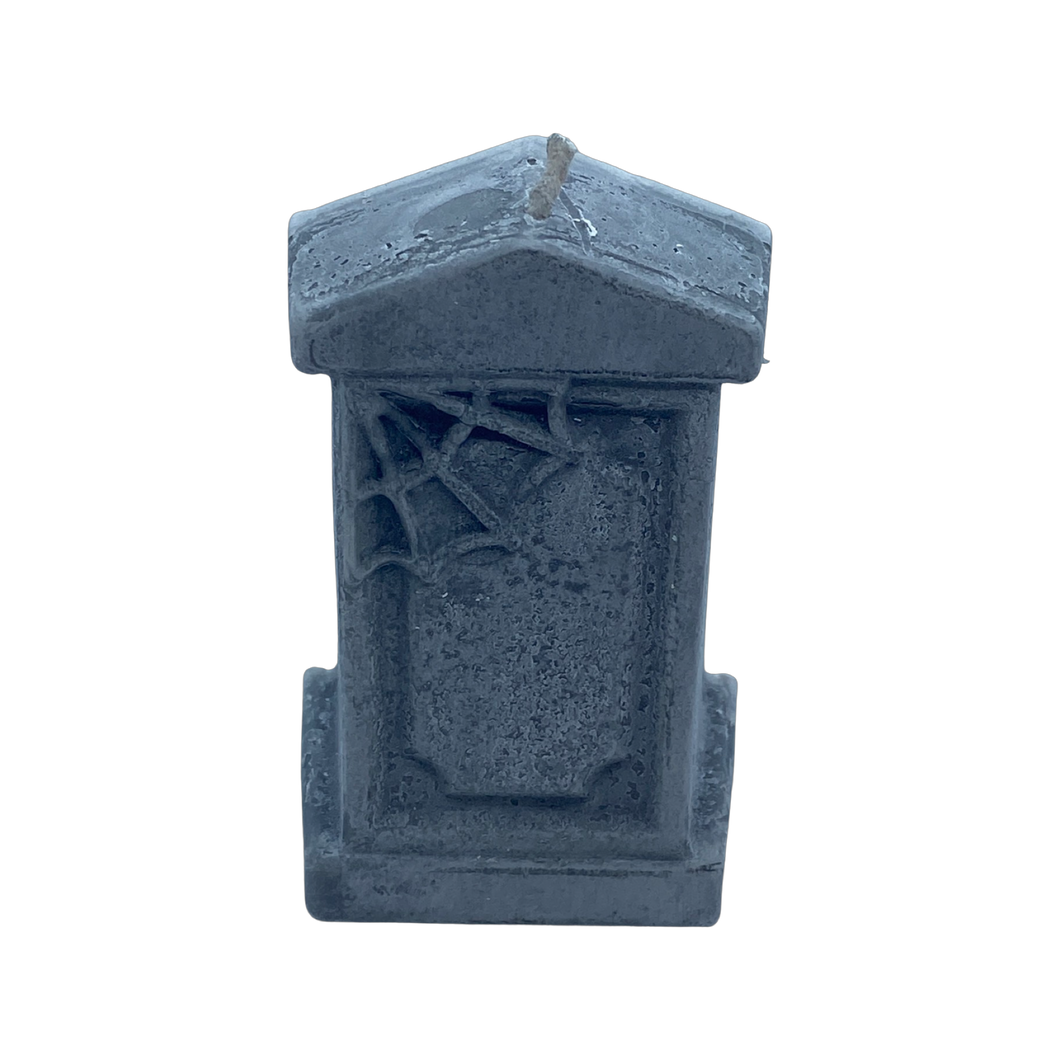 Cobweb Tombstone Candle