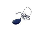 Flat Oval Lapis Lazuli Pendant