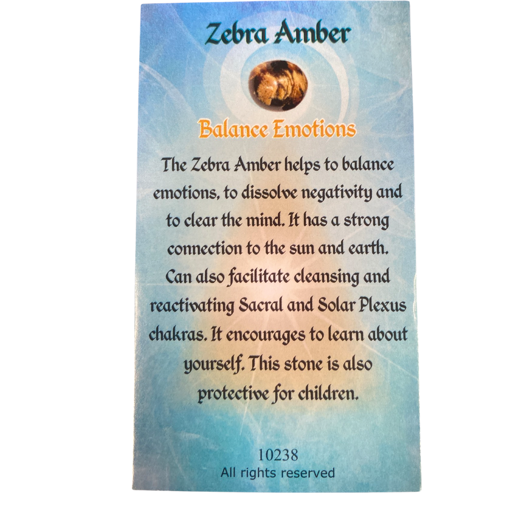 Zebra Amber Info Card