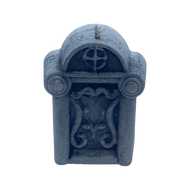 Cross and Flower Tombstone Candle