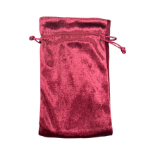 Load image into Gallery viewer, Red &amp; Gold Velvet Tarot Bags
