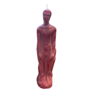 Red Male Figure Candle