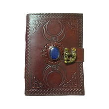 Load image into Gallery viewer, Triple Moon with Blue Stone Journal

